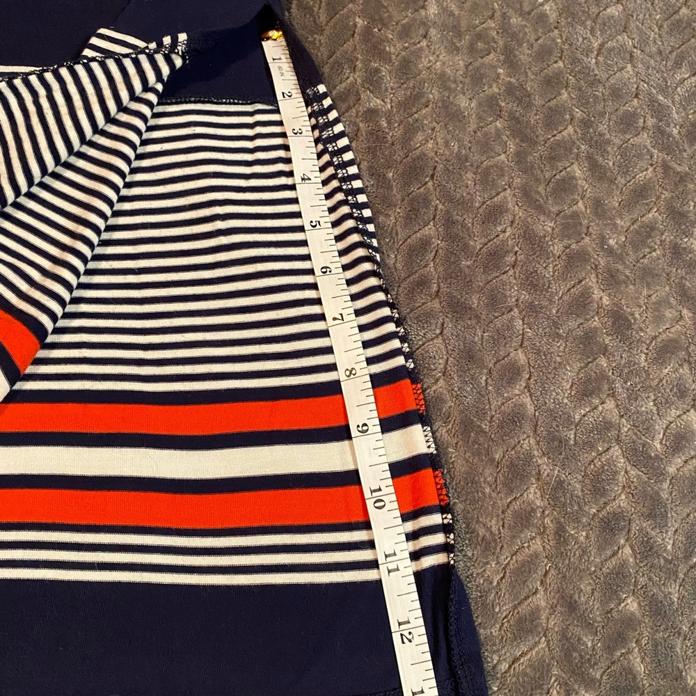 Spense Navy Maxi Skirt with Red and White Stripes - Picture 4 of 8